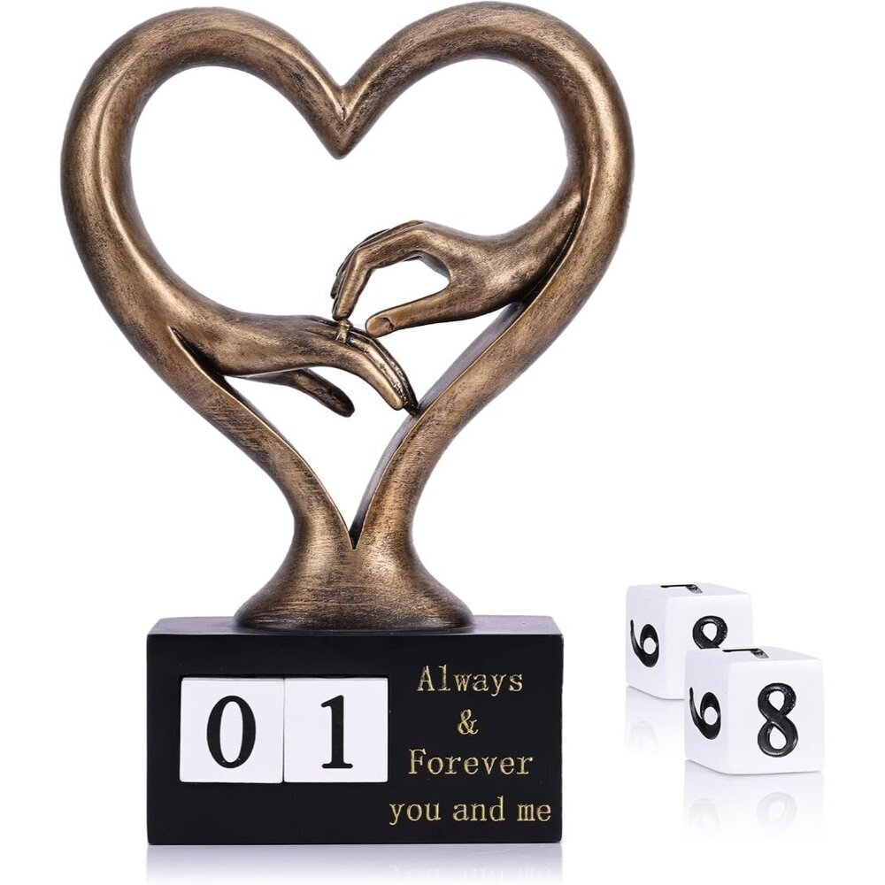 Bronze Finish Hand Sculpture Kit for 2 Hands for Couple 1st to 50th Wedding Gift